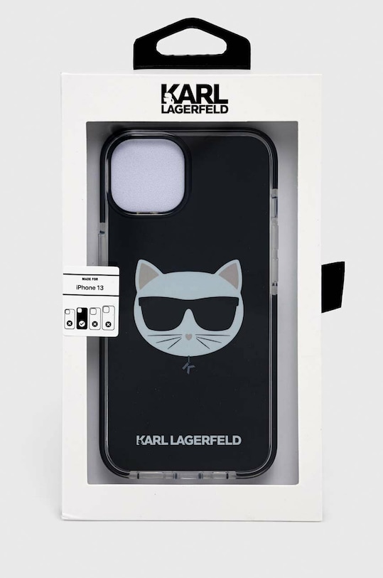 Αξεσουάρ Θήκη κινητού Karl Lagerfeld iPhone 13 6,1'' KLHCP13MTPECK μαύρο