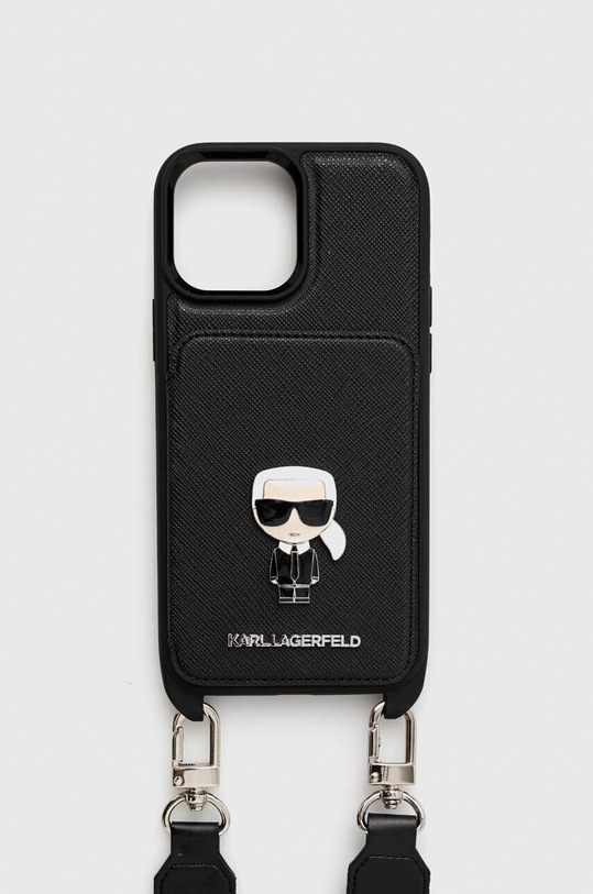 Karl Lagerfeld telefon tok iPhone 13 Pro Max 6,7'' telefonhoz fekete KLHCP13XSAIPCK