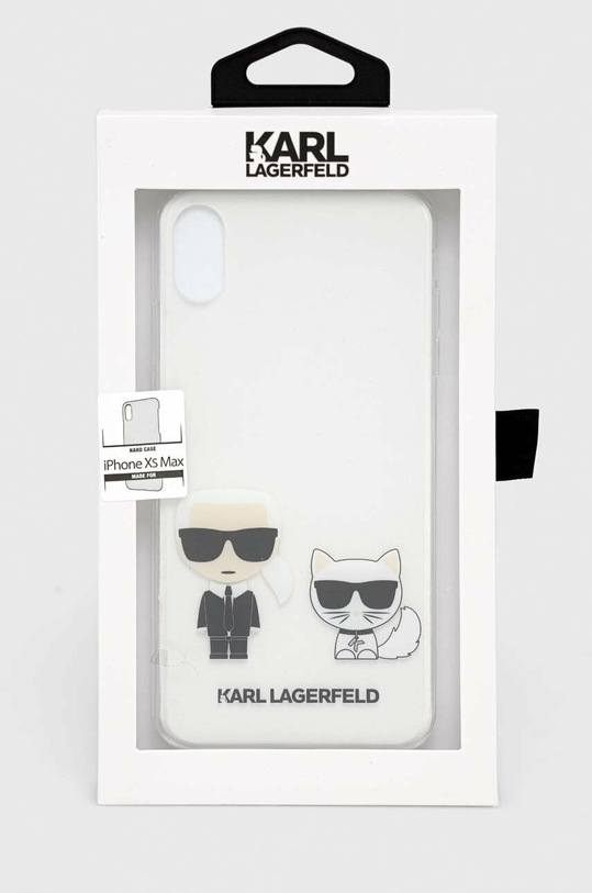 Kiegészítők Karl Lagerfeld telefon tok iPhone Xs Max KLHCI65CKTR áttetsző