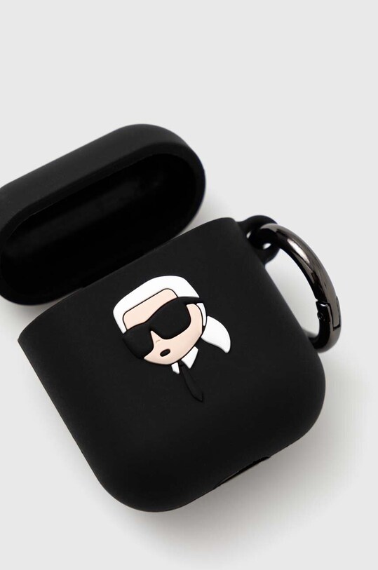Чохол для airpods Karl Lagerfeld AirPods 1/2 cover KLA2RUNIKK чорний AA00