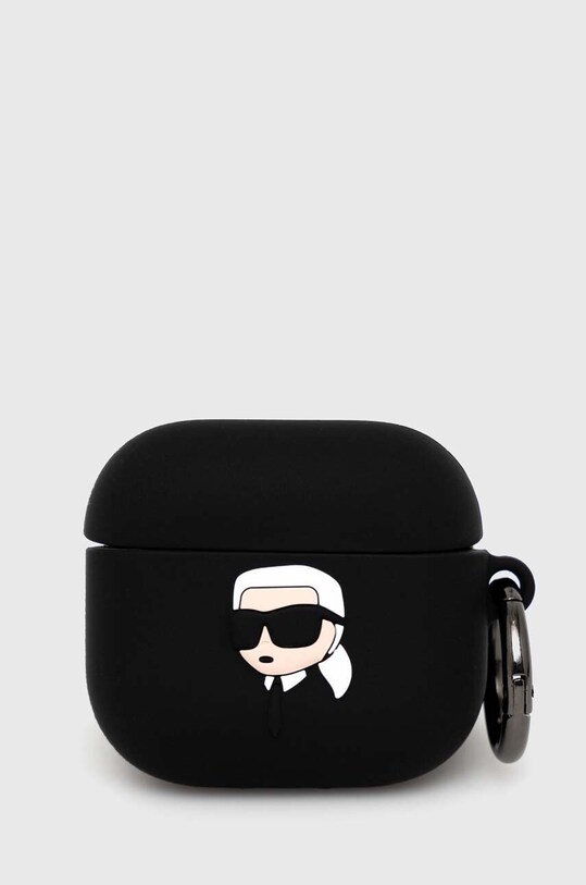 Karl Lagerfeld airpod tartó AirPods 3 cover fekete KLA3RUNIKK