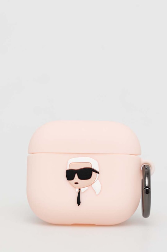 Karl Lagerfeld husa airpods AirPods 3 cover roz KLA3RUNIKP