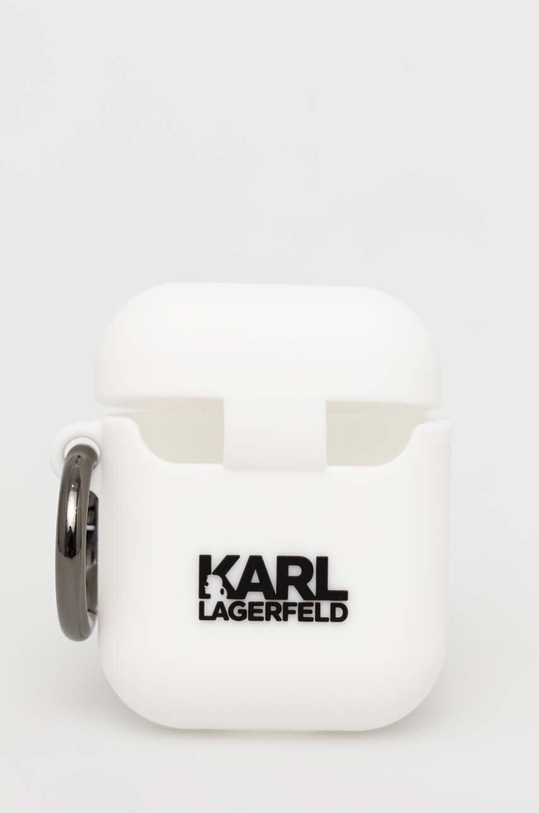 Puzdro na airpod Karl Lagerfeld AirPods 1/2 cover KLA2RUNCHH biela AA00