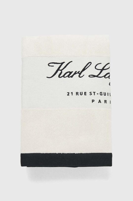 Хлопковое полотенце Karl Lagerfeld 231W3939 бежевый AA00