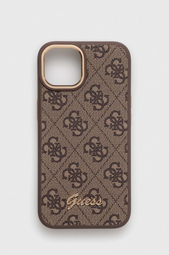 Guess etui na telefon iPhone 14 6,1" na telefon brązowy GUHCP14SHG4SHW
