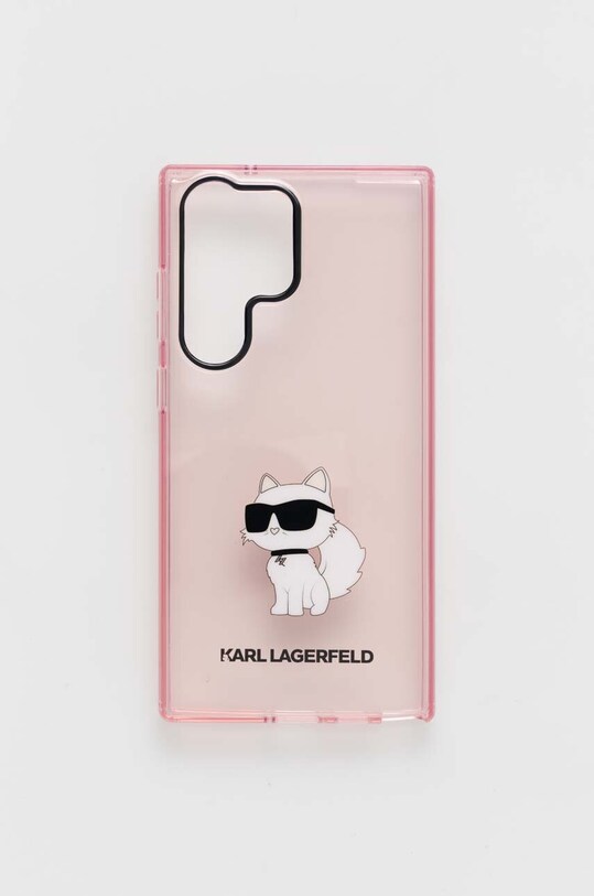 Кейс за телефон Karl Lagerfeld Samsung Galaxy S23 Ultra за телефон розов KLHCS23LHNCHTCP