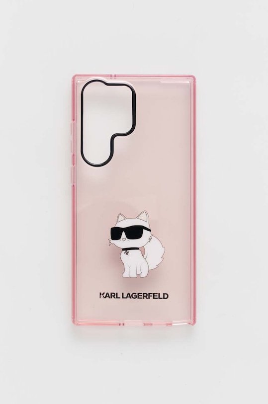 Чохол на телефон Karl Lagerfeld Samsung Galaxy S23 Ultra для телефону рожевий KLHCS23LHNCHTCP