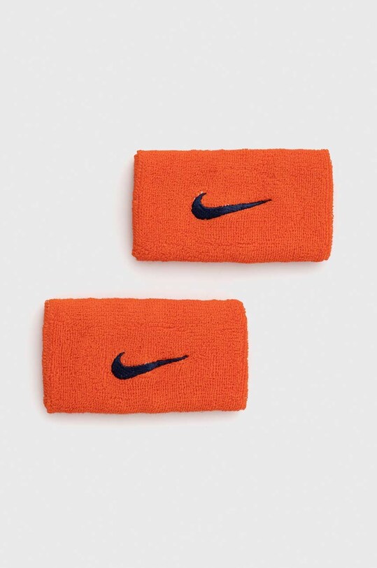 Nike opaski na nadgarstek 2-pack pomarańczowy N.000.1586.804
