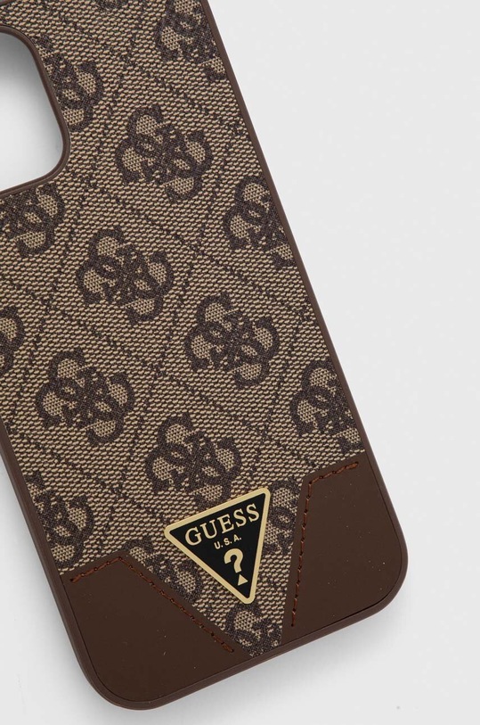 Guess etui na telefon iPhone 12/12 Pro 6,1" GUHCP12MPU4GHBR brązowy AA00