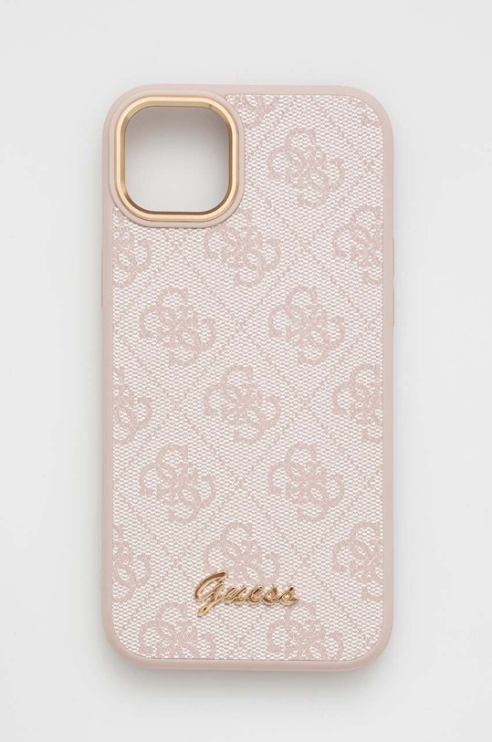 Guess etui na telefon iPhone 14 Plus 6,7" na telefon różowy GUHCP14MHG4SHP