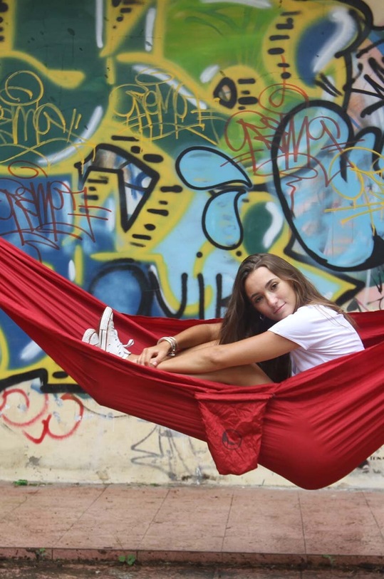 Doplňky Houpací síť pro jednu osobu Ticket to The Moon Compact TMC.COMPACT burgundské