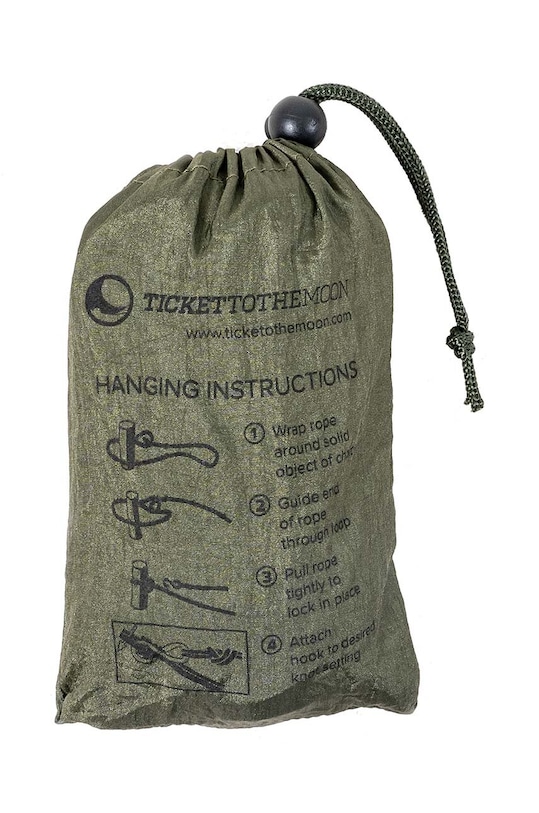 Ticket to The Moon liny montażowe do hamaka Nautical Ropes 2-pack TMROPE czarny AA00
