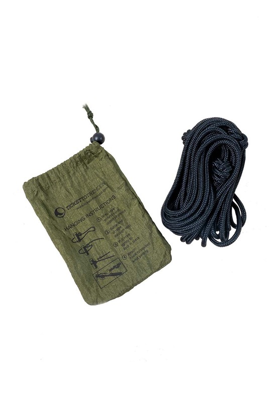 Akcesoria Ticket to The Moon liny montażowe do hamaka Nautical Ropes 2-pack TMROPE czarny