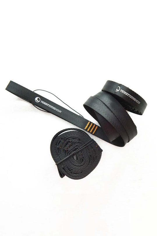 Ticket to The Moon pasy montażowe do hamaka Moon Straps 2-pack czarny TMSTRAP