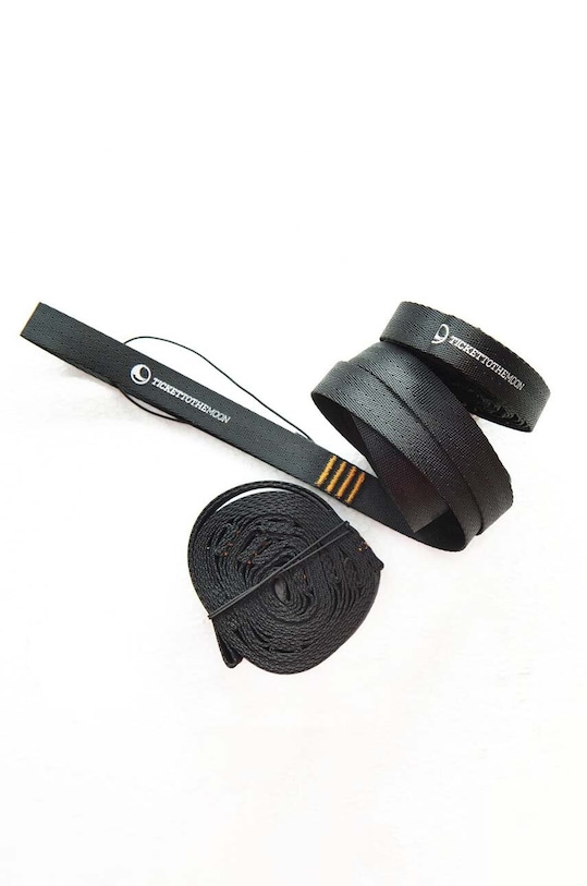Ticket to The Moon pasy montażowe do hamaka Moon Straps 2-pack czarny TMSTRAP