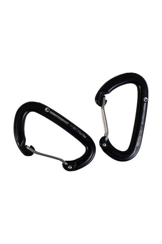 Ticket to The Moon függőágyba szerelhető karabinerek 22kN 2 db fekete TMBINER22