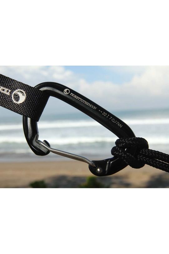 Ticket to The Moon függőágyba szerelhető karabinerek 22kN 2 db fekete TMBINER22