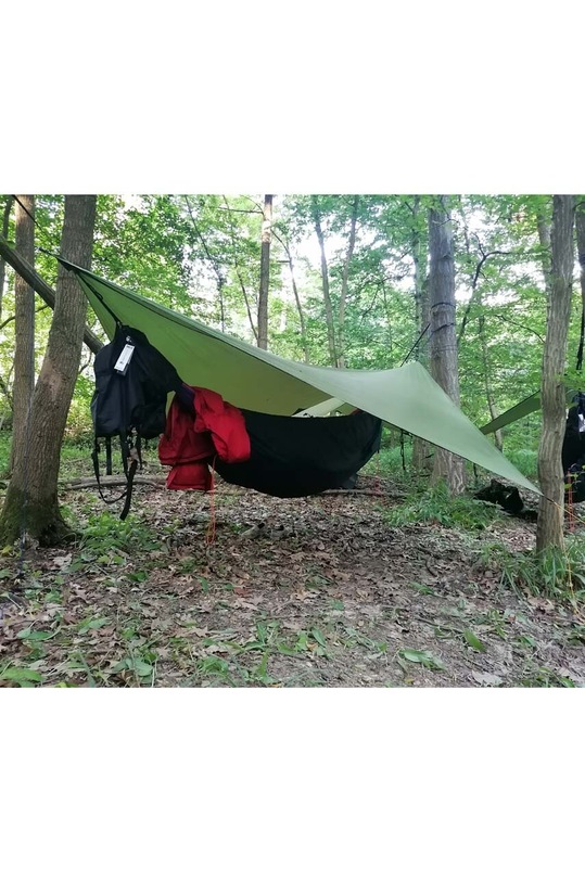 Kryt na hojdaciu sieť Ticket to The Moon Moon Tarp TMTARP zelená