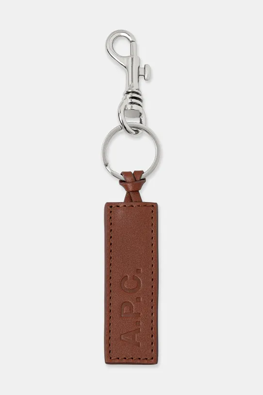 A.P.C. brelok Porte-clefs brązowy PXAWV.H63108
