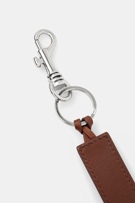 A.P.C. brelok Porte-clefs PXAWV.H63108 brązowy SS25
