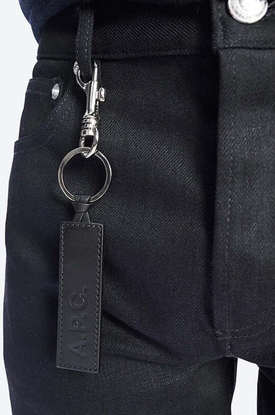 A.P.C. breloc Porte-clefs PXAWV.H63108 negru SS25