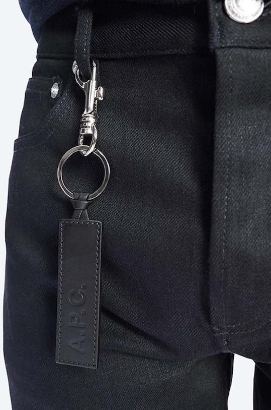 A.P.C. brelok Porte-clefs PXAWV.H63108 czarny SS25
