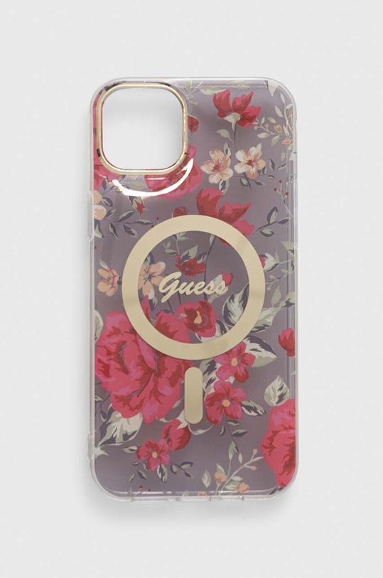Puzdro na mobil Guess iPhone 14 Plus 6.7" na mobil zelená GUHMP14MHCFWSA