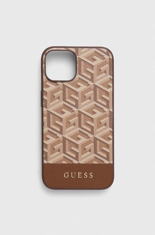 Чехол на телефон Guess iPhone 14 6.1" для телефона коричневый GUHMP14SHGCFSEW