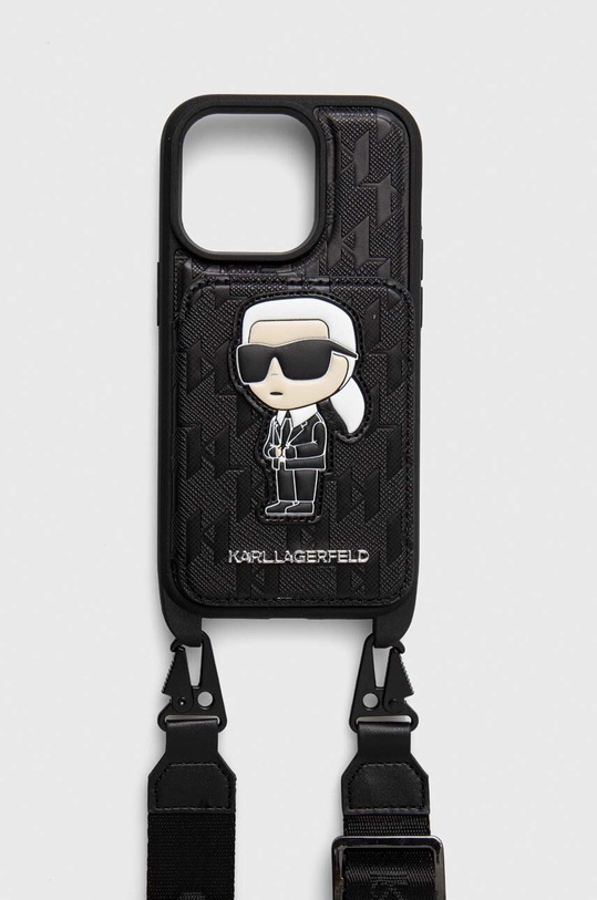 Karl Lagerfeld etui na telefon iPhone 14 Pro 6.1" na telefon czarny KLHCP14LCSAKHPKK