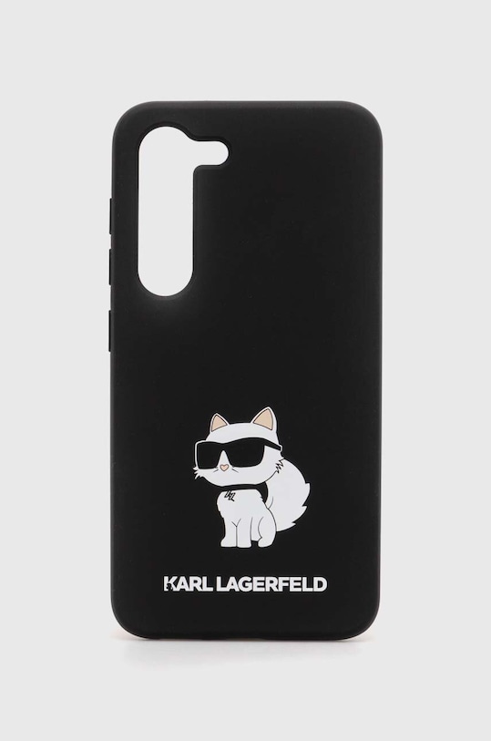 Obal na telefon Karl Lagerfeld S23 S911 na mobil černá KLHCS23SSNCHBCK