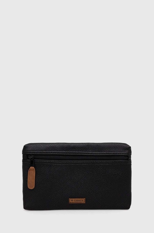 Přední kapsa na batoh Cabaia hladký černá BAGPOCKETS19