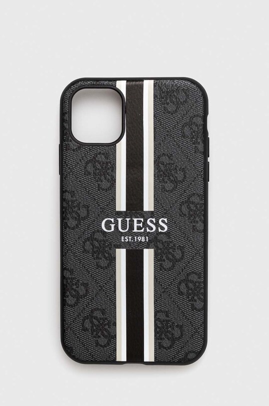 Obal na telefon Guess iPhone 11 / Xr na mobil šedá GUHMN61P4RPSK