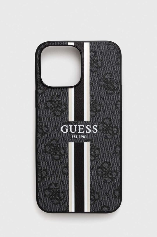 Guess telefon tok iPhone 13 Pro Max 6,7" nyomtatásos szürke GUHMP13XP4RPSK