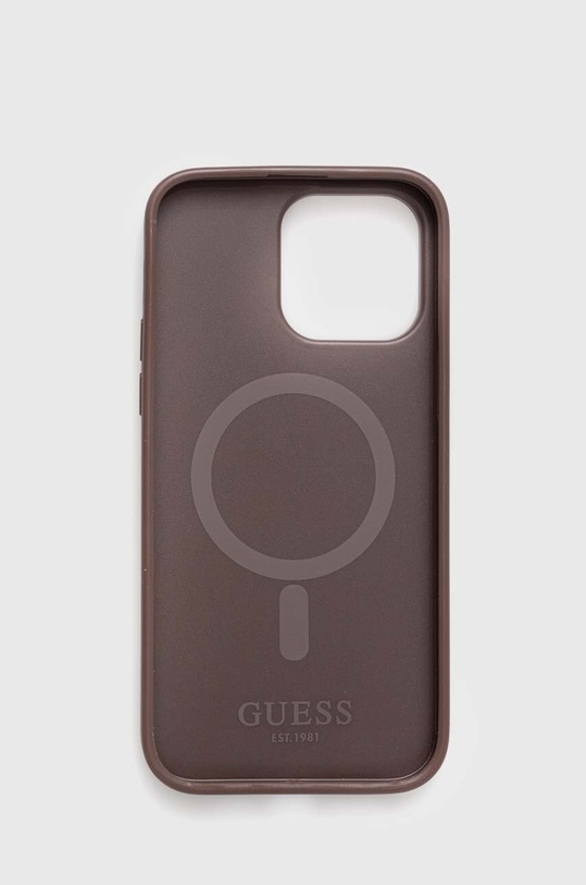 Akcesoria Guess etui na telefon iPhone 14 Pro Max 6.7" GUHMP14XP4RPSW brązowy