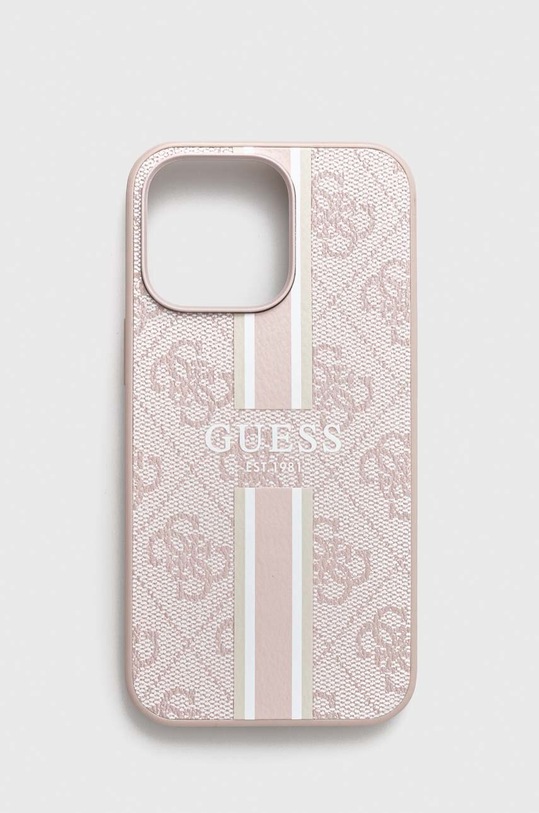 Чехол на телефон Guess iPhone 13 Pro / 13 6,1" узор розовый GUHMP13LP4RPSP