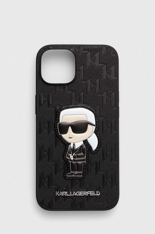 Чехол на телефон Karl Lagerfeld iPhone 14 6,1" аппликация чёрный KLHCP14SSAKHPKK