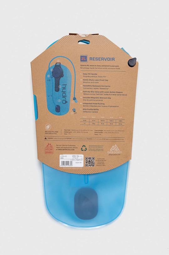 Vak na vodu Gregory Hydro Reservoir 2 L HYDRO.2.RESERVOIR modrá AA00