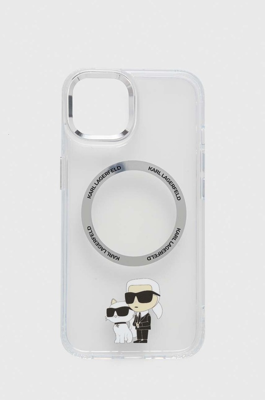 Кейс за телефон Karl Lagerfeld iPhone 13 6,1" за телефон прозрачен KLHMP13MHNKCIT