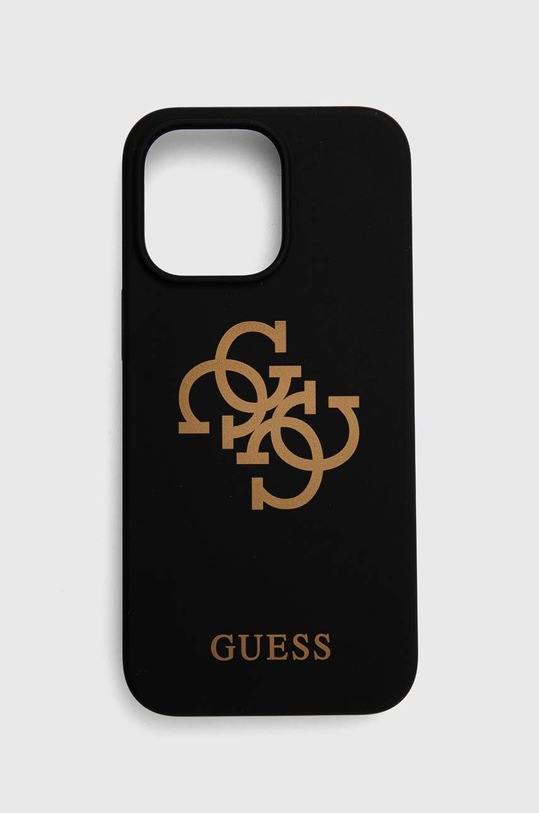 Guess etui na telefon iPhone 13 Pro / 13 6,1" na telefon czarny GUHCP13LLS4GGBK