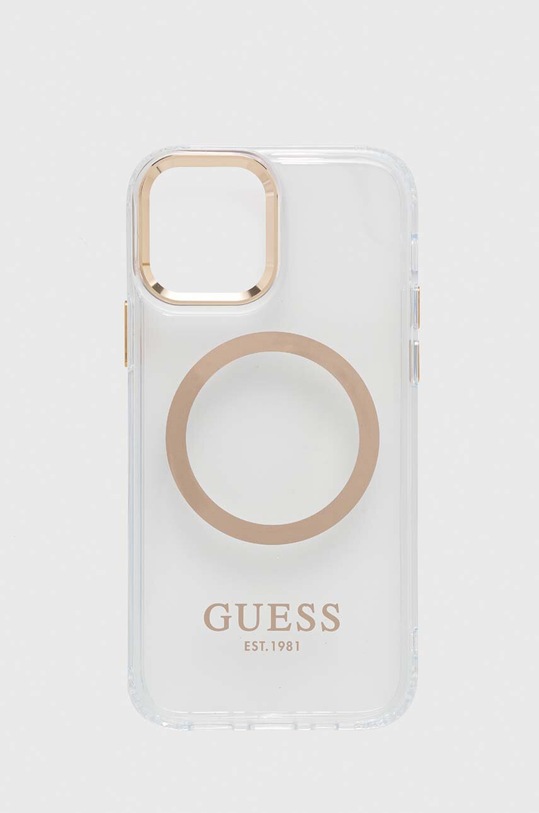 Чохол на телефон Guess iPhone 12/ 12 Pro 6,1" для телефону золотий GUHMP12MHTRMD