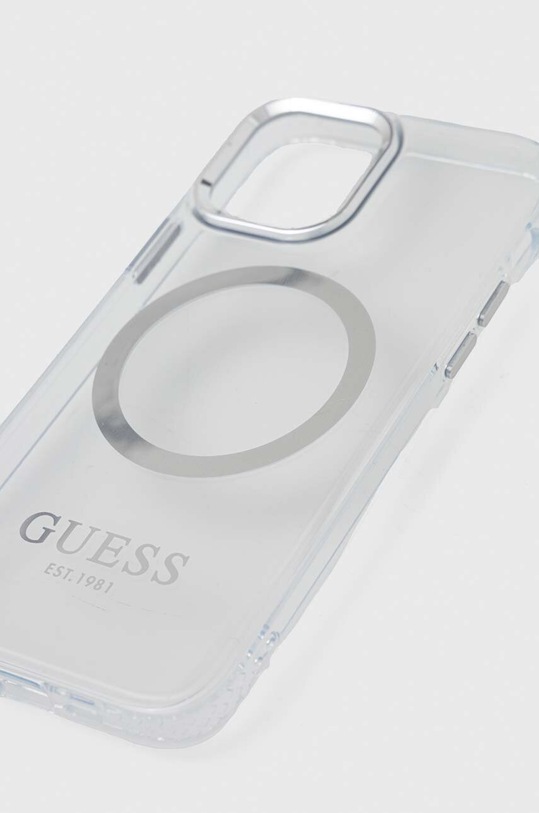 Guess etui na telefon iPhone 12/12 Pro 6.1" GUHMP12MHTRMS srebrny AA00