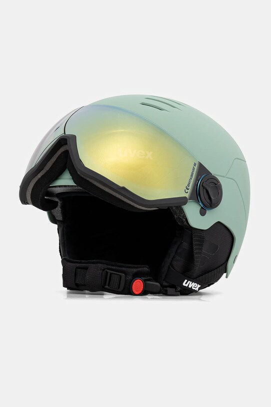 Горнолыжный шлем Uvex Wanted Visor 56.6.262 зелёный AA00