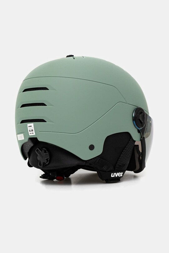 Горнолыжный шлем Uvex Wanted Visor зелёный 56.6.262