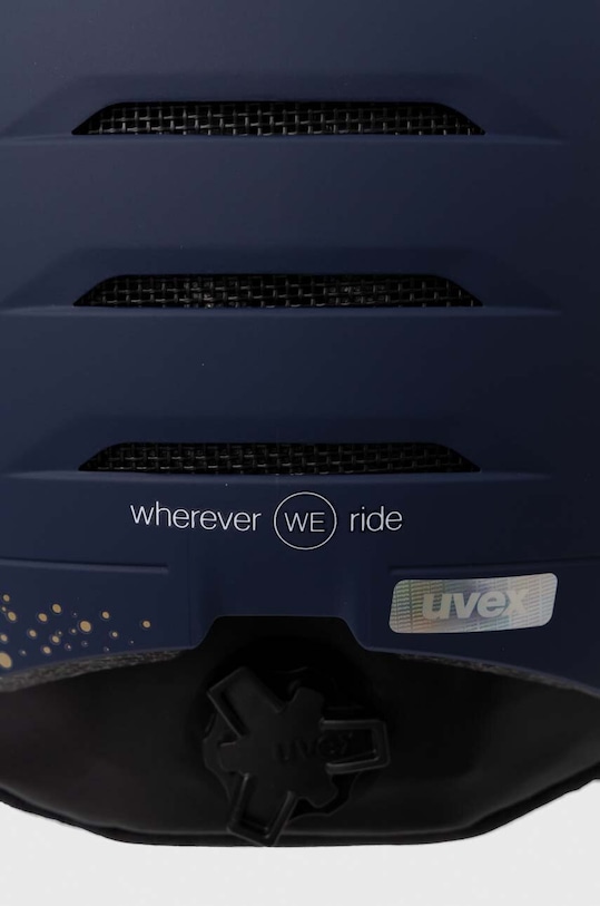 Lyžiarska prilba Uvex Wanted Visor WE tmavomodrá 56.6.264