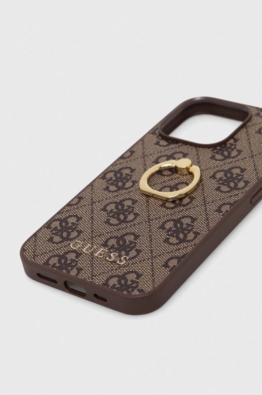 Guess husă pentru telefon iPhone 13 Pro / 13 6,1 GUHCP13L4GMRBR maro AA00