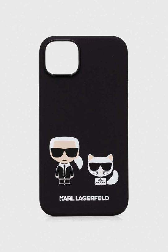 Karl Lagerfeld husă pentru telefon iPhone 14 Plus 6,7 pentru telefon negru KLHMP14MSSKCK