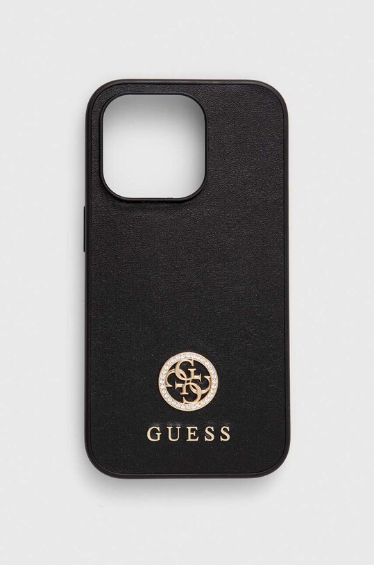Etui za telefon Guess iPhone 14 Pro 6.1 Za telefon črna GUHCP14LPS4DGPK