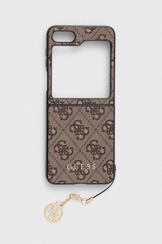 Etui za telefon Guess F731 Z Flip5 print smeđa GUHCZF5GF4GBR