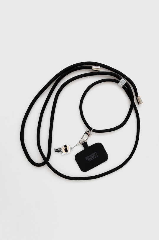 Popruh na telefon Karl Lagerfeld Universal CBDY černá KLUCNMSCKIK