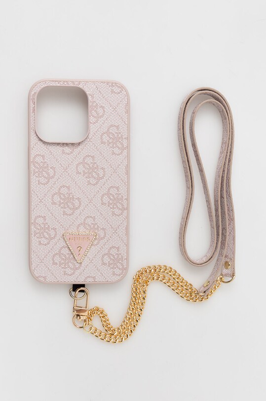 Etui za telefon Guess iPhone 14 Pro 6.1 Za telefon roza GUHCP14LP4TDSCPP